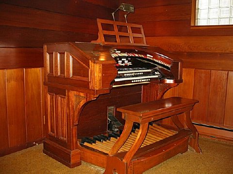 A donated Wurlitzer organ
