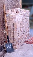 You have to take out a bunch of bricks to make a new doorway!  Click for a larger picture.